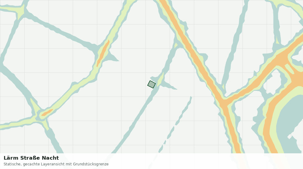 Statische Kartenansicht: Lärm Straße Nacht