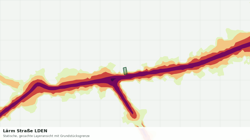 Statische Kartenansicht: Lärm Straße LDEN