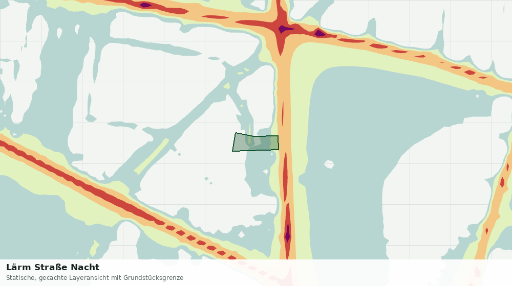 Statische Kartenansicht: Lärm Straße Nacht