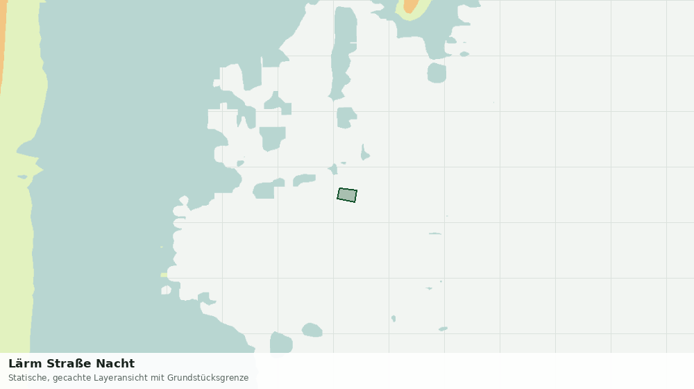 Statische Kartenansicht: Lärm Straße Nacht