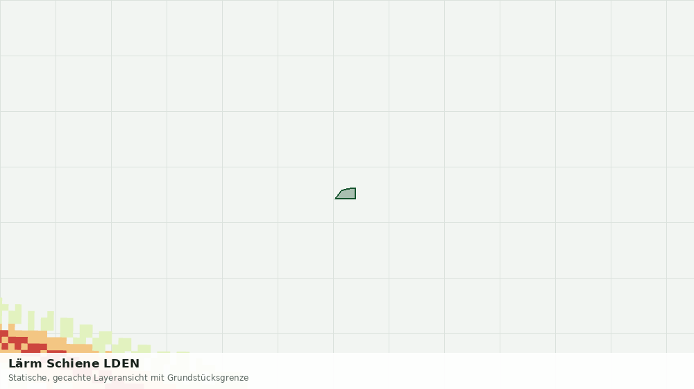 Statische Kartenansicht: Lärm Schiene LDEN