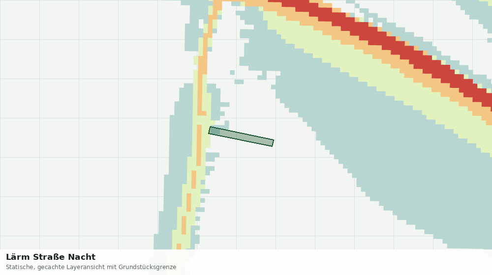 Statische Kartenansicht: Lärm Straße Nacht