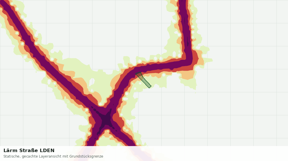 Statische Kartenansicht: Lärm Straße LDEN