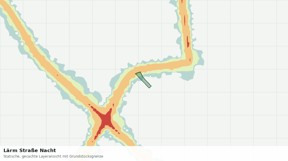 Statische Kartenansicht: Lärm Straße Nacht