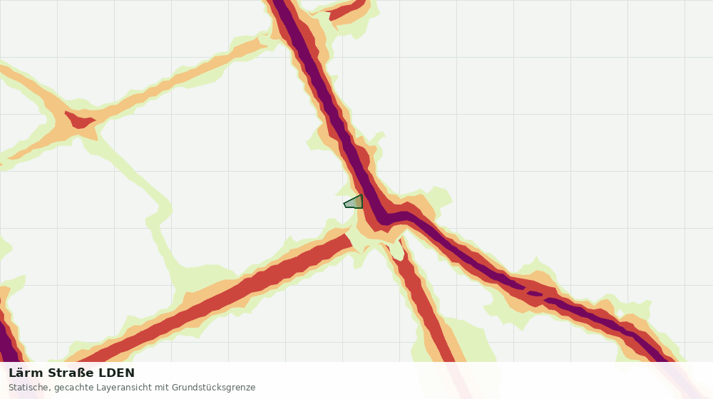 Statische Kartenansicht: Lärm Straße LDEN