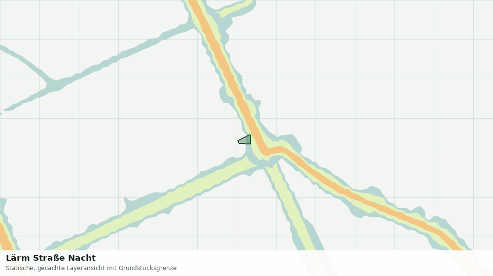 Statische Kartenansicht: Lärm Straße Nacht