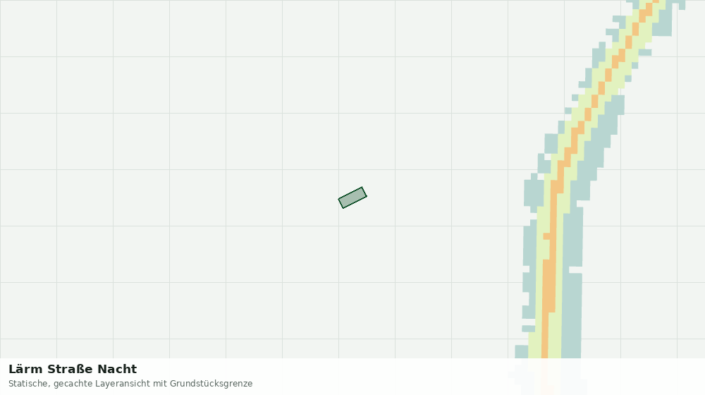 Statische Kartenansicht: Lärm Straße Nacht