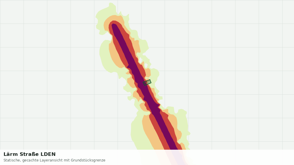 Statische Kartenansicht: Lärm Straße LDEN