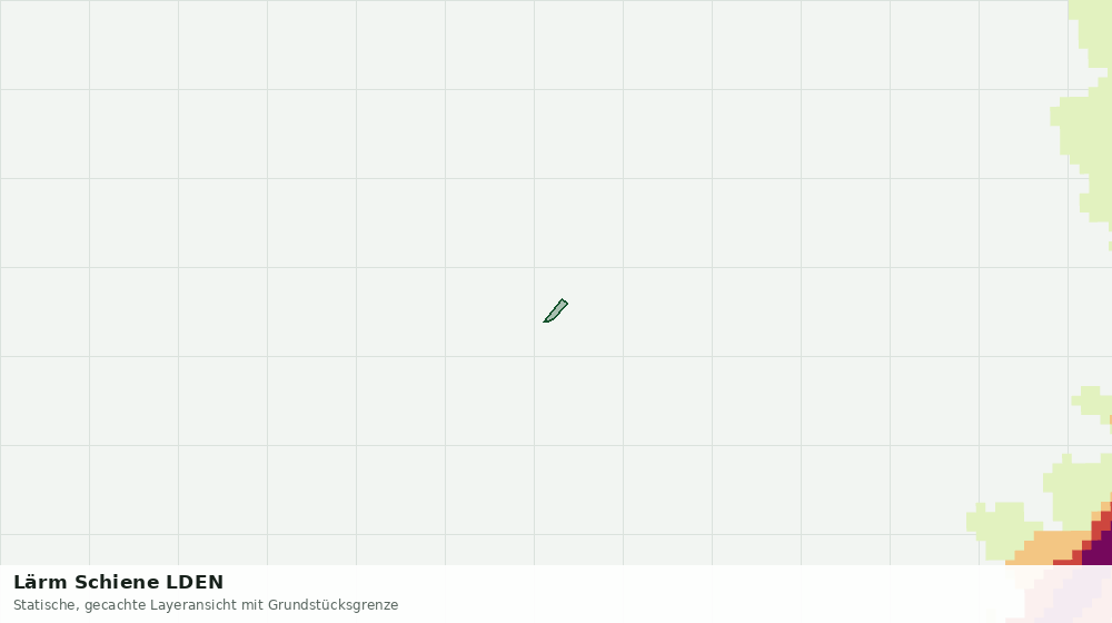Statische Kartenansicht: Lärm Schiene LDEN