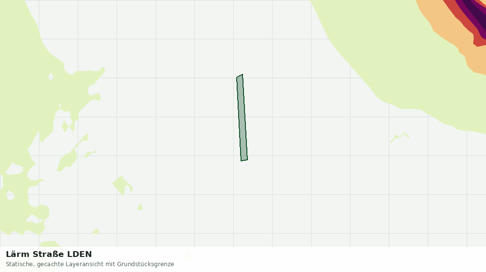 Statische Kartenansicht: Lärm Straße LDEN