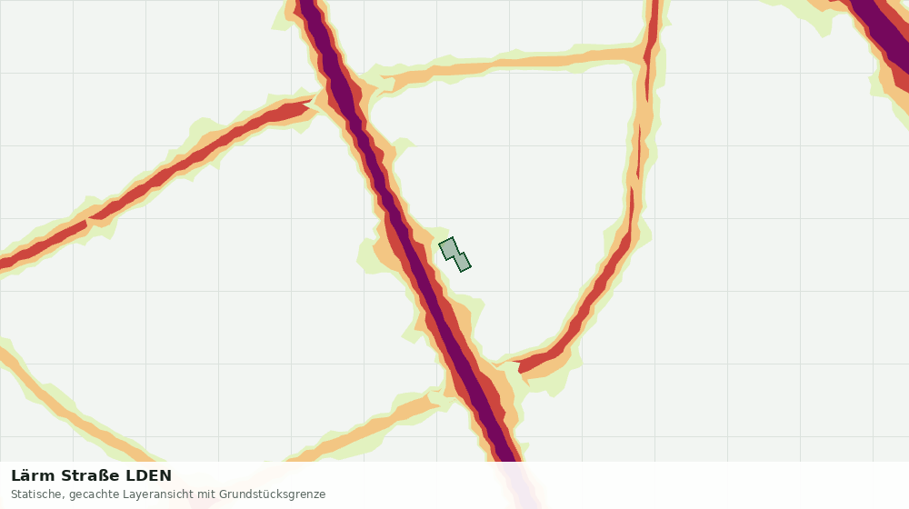 Statische Kartenansicht: Lärm Straße LDEN