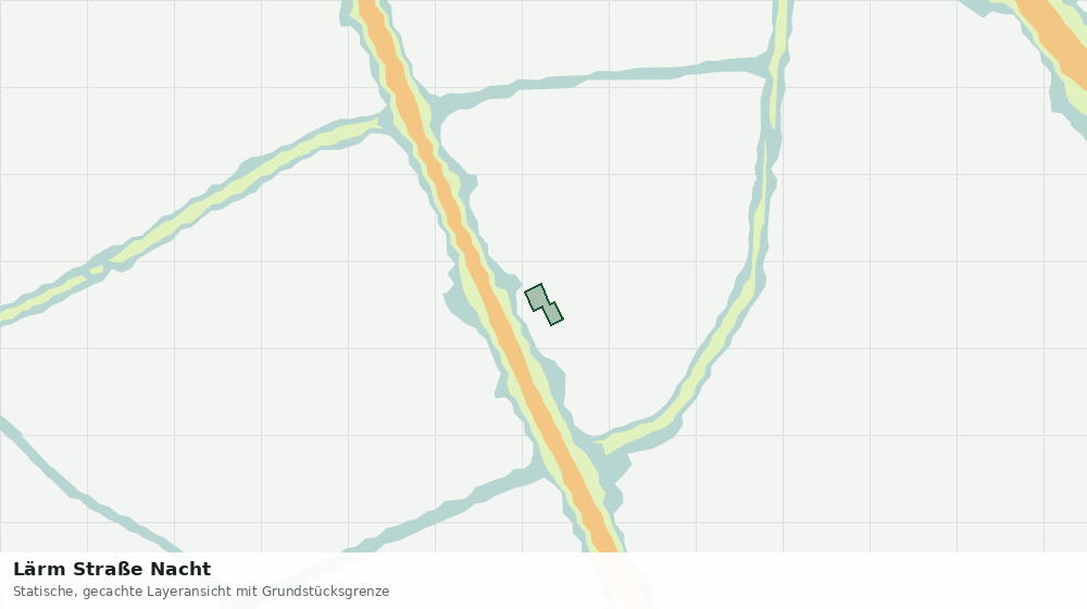 Statische Kartenansicht: Lärm Straße Nacht