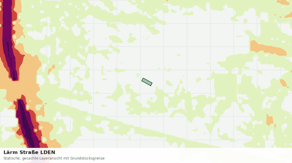 Statische Kartenansicht: Lärm Straße LDEN