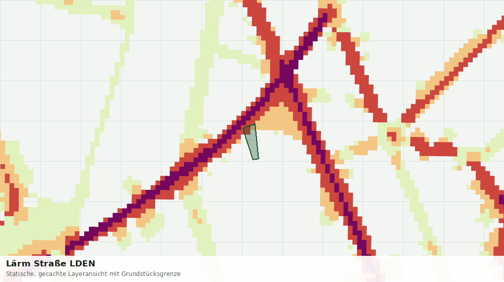 Statische Kartenansicht: Lärm Straße LDEN