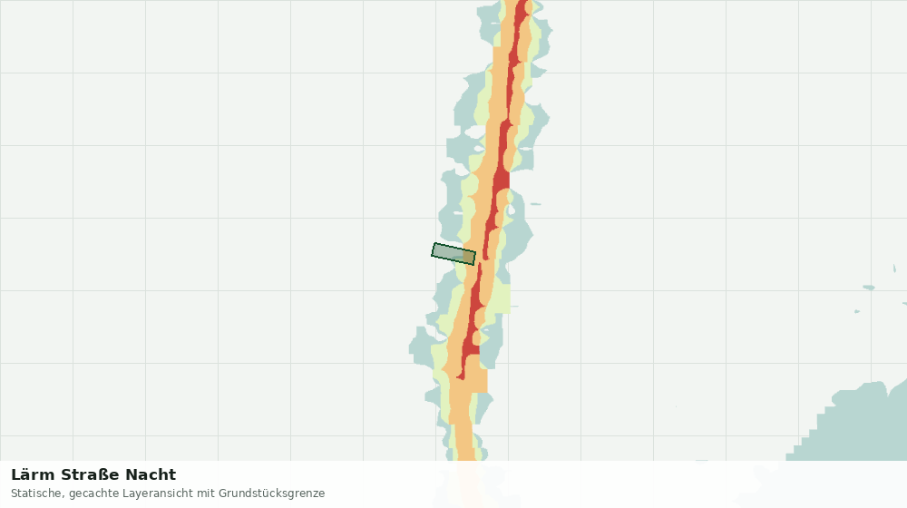 Statische Kartenansicht: Lärm Straße Nacht