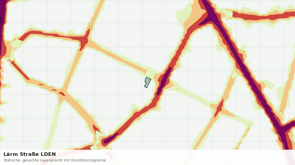 Statische Kartenansicht: Lärm Straße LDEN