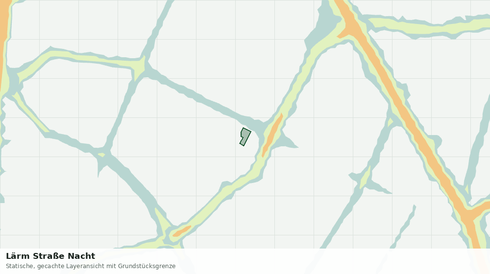 Statische Kartenansicht: Lärm Straße Nacht