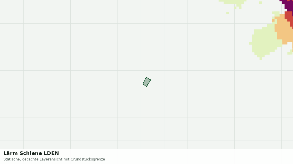 Statische Kartenansicht: Lärm Schiene LDEN