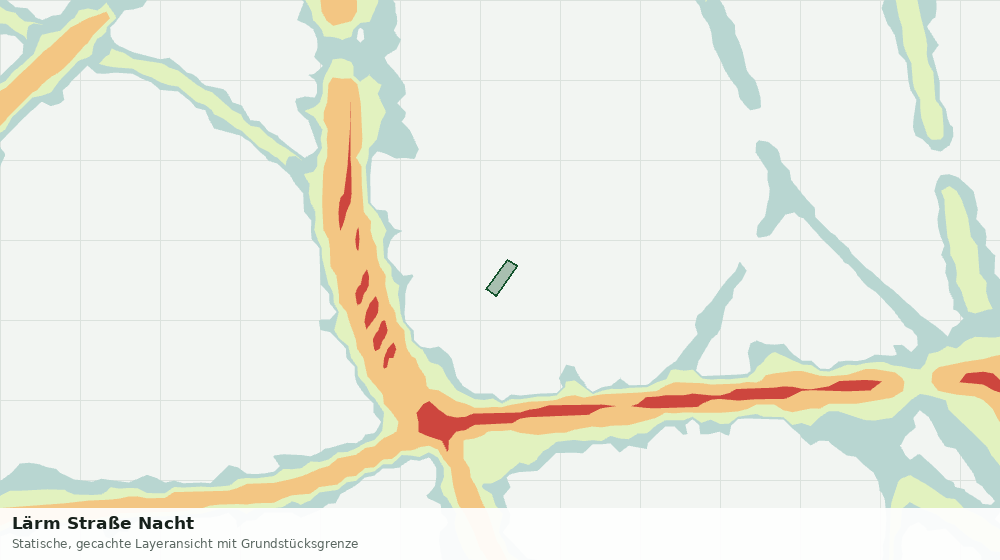 Statische Kartenansicht: Lärm Straße Nacht