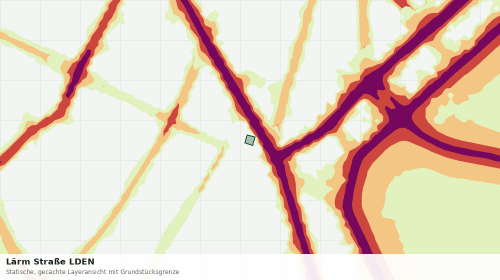 Statische Kartenansicht: Lärm Straße LDEN