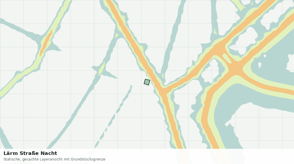 Statische Kartenansicht: Lärm Straße Nacht