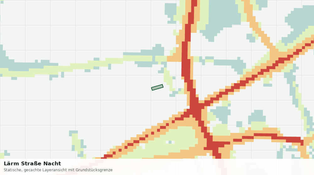 Statische Kartenansicht: Lärm Straße Nacht