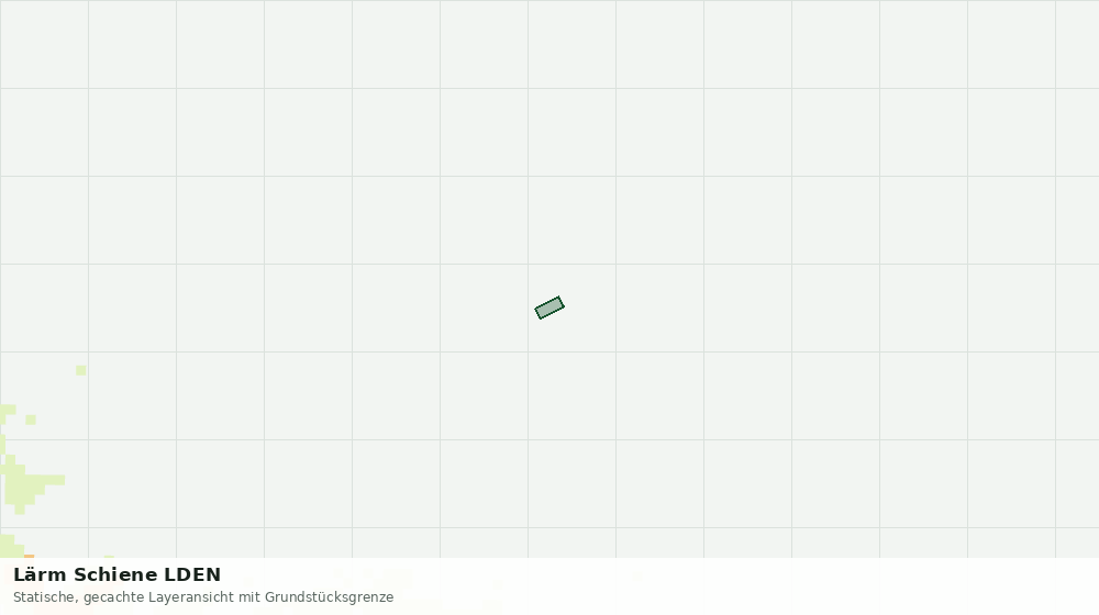 Statische Kartenansicht: Lärm Schiene LDEN