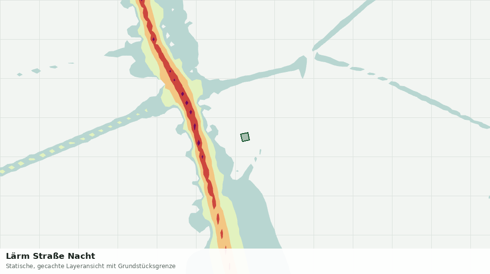 Statische Kartenansicht: Lärm Straße Nacht