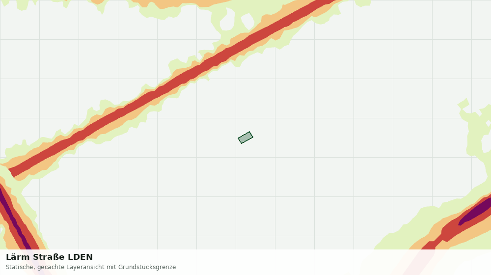 Statische Kartenansicht: Lärm Straße LDEN