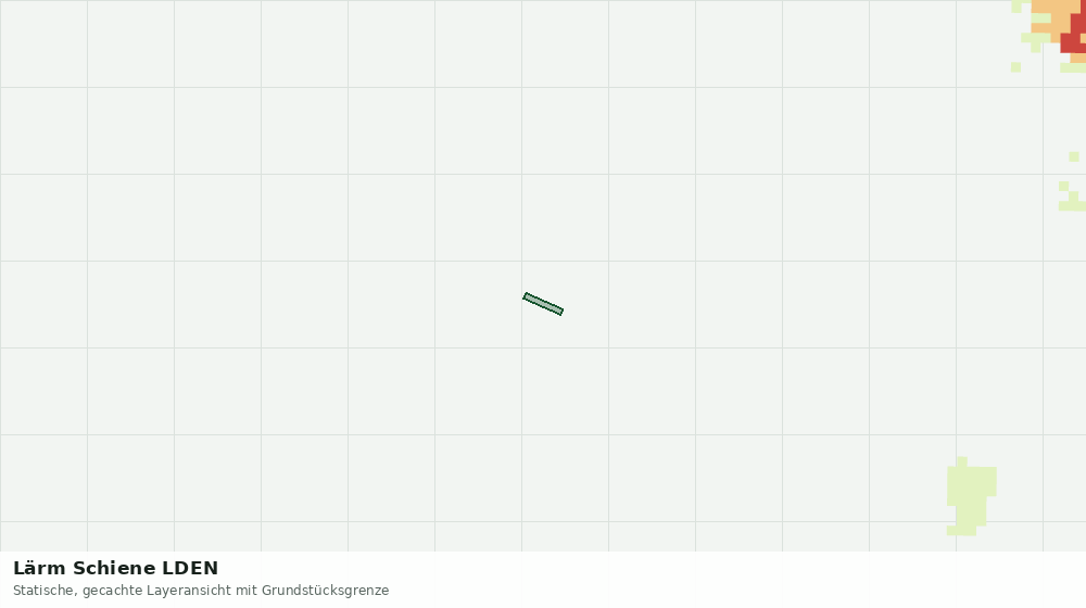 Statische Kartenansicht: Lärm Schiene LDEN