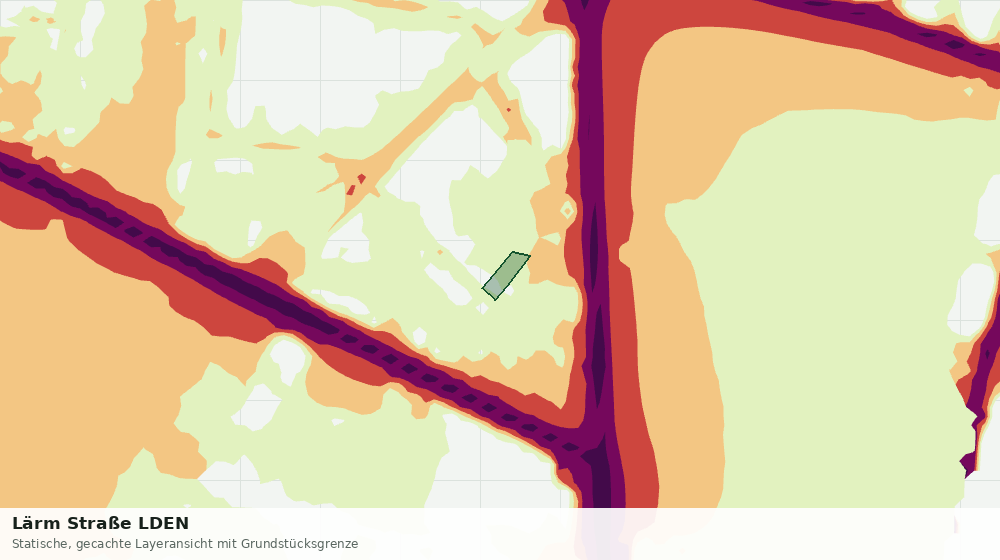 Statische Kartenansicht: Lärm Straße LDEN