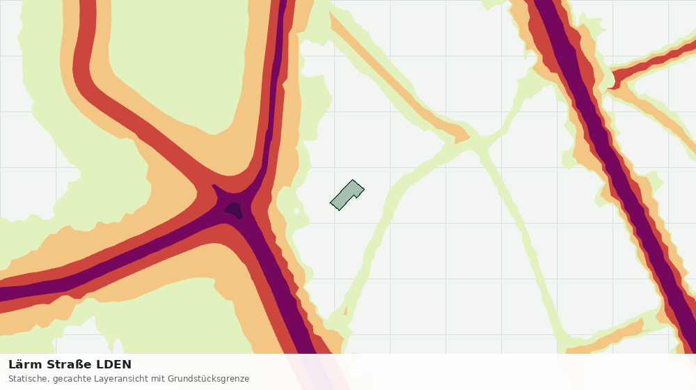 Statische Kartenansicht: Lärm Straße LDEN