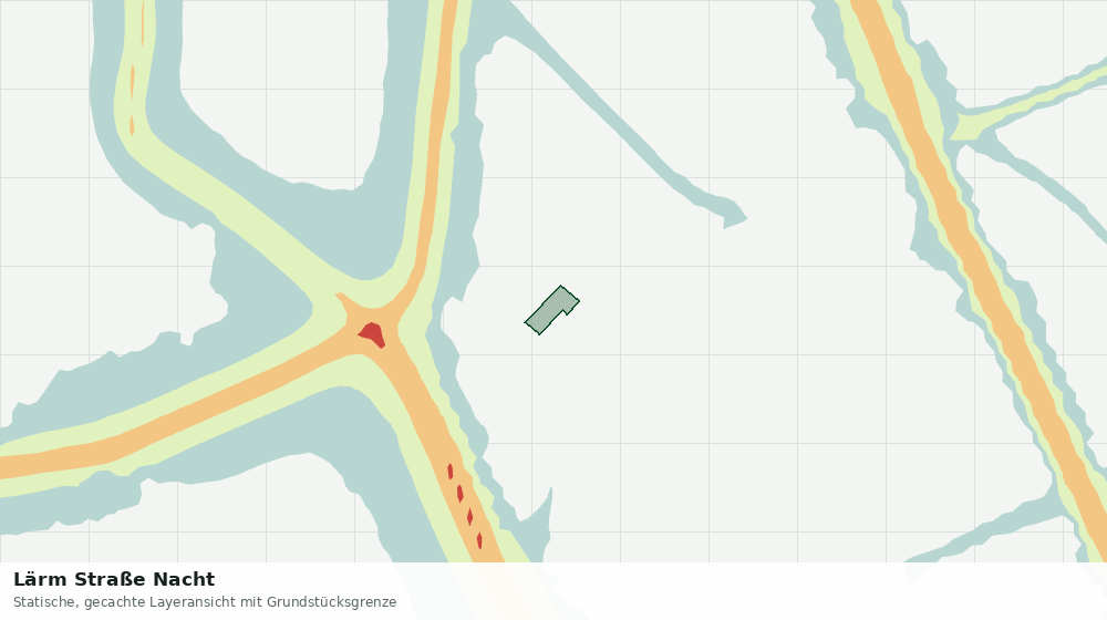 Statische Kartenansicht: Lärm Straße Nacht