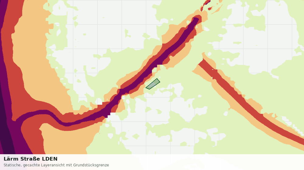 Statische Kartenansicht: Lärm Straße LDEN