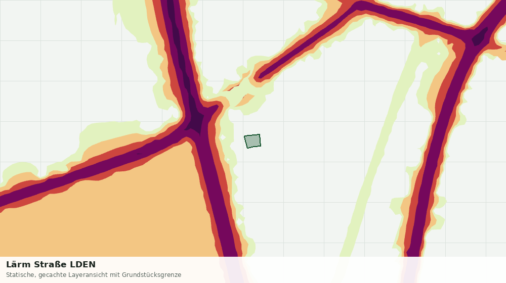 Statische Kartenansicht: Lärm Straße LDEN