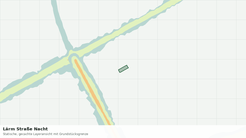 Statische Kartenansicht: Lärm Straße Nacht