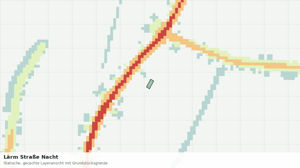 Statische Kartenansicht: Lärm Straße Nacht