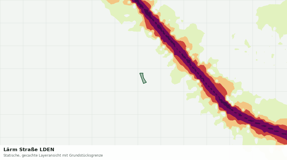 Statische Kartenansicht: Lärm Straße LDEN