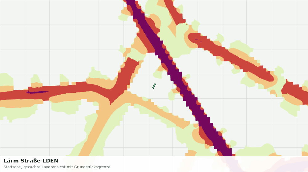 Statische Kartenansicht: Lärm Straße LDEN