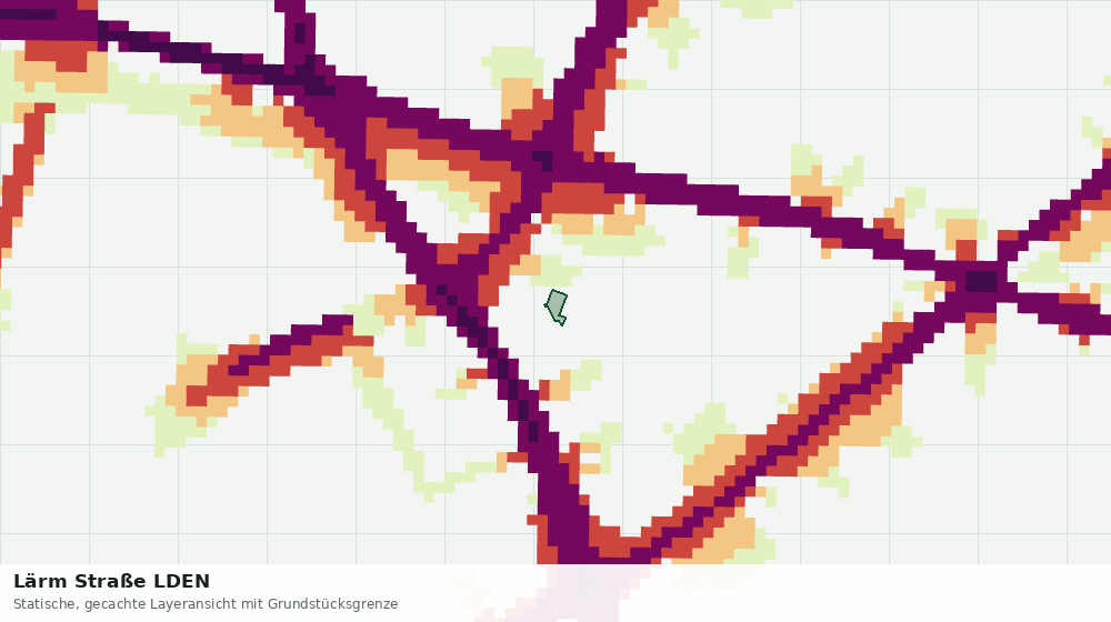 Statische Kartenansicht: Lärm Straße LDEN
