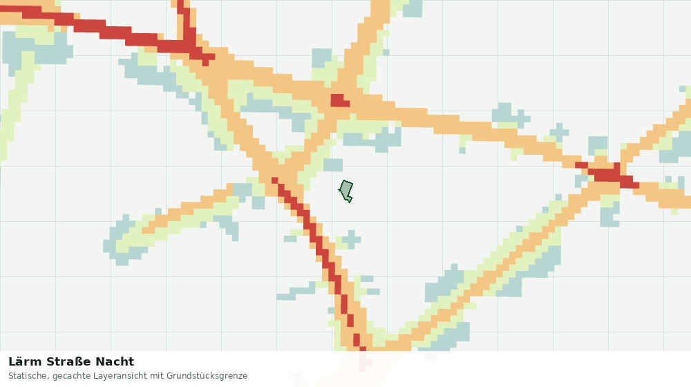 Statische Kartenansicht: Lärm Straße Nacht