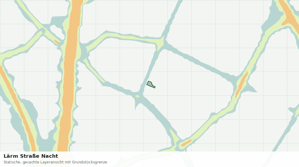 Statische Kartenansicht: Lärm Straße Nacht