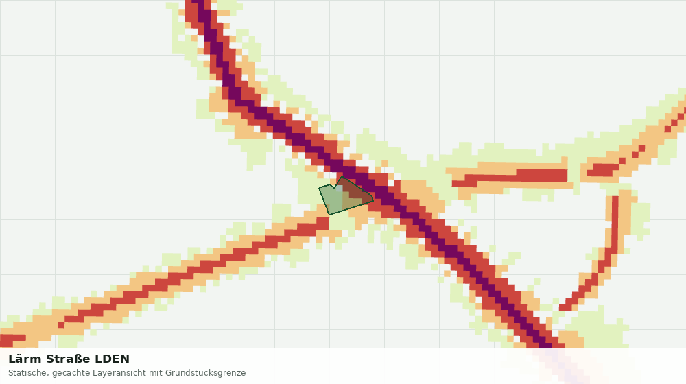 Statische Kartenansicht: Lärm Straße LDEN