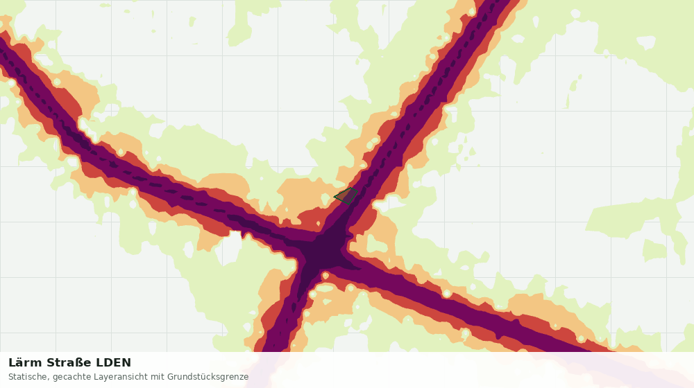 Statische Kartenansicht: Lärm Straße LDEN