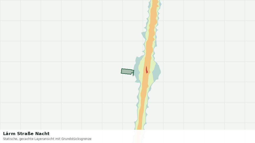 Statische Kartenansicht: Lärm Straße Nacht
