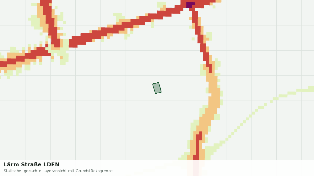 Statische Kartenansicht: Lärm Straße LDEN