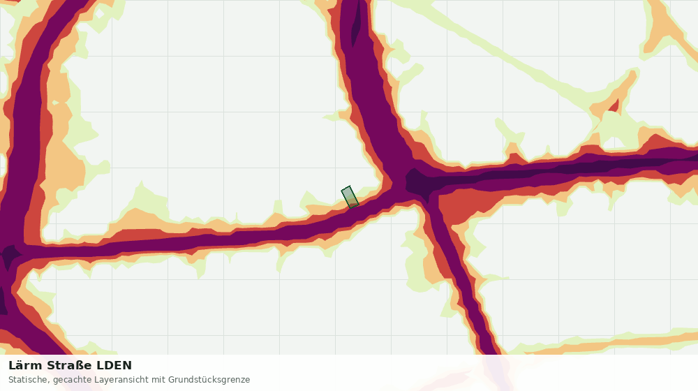Statische Kartenansicht: Lärm Straße LDEN