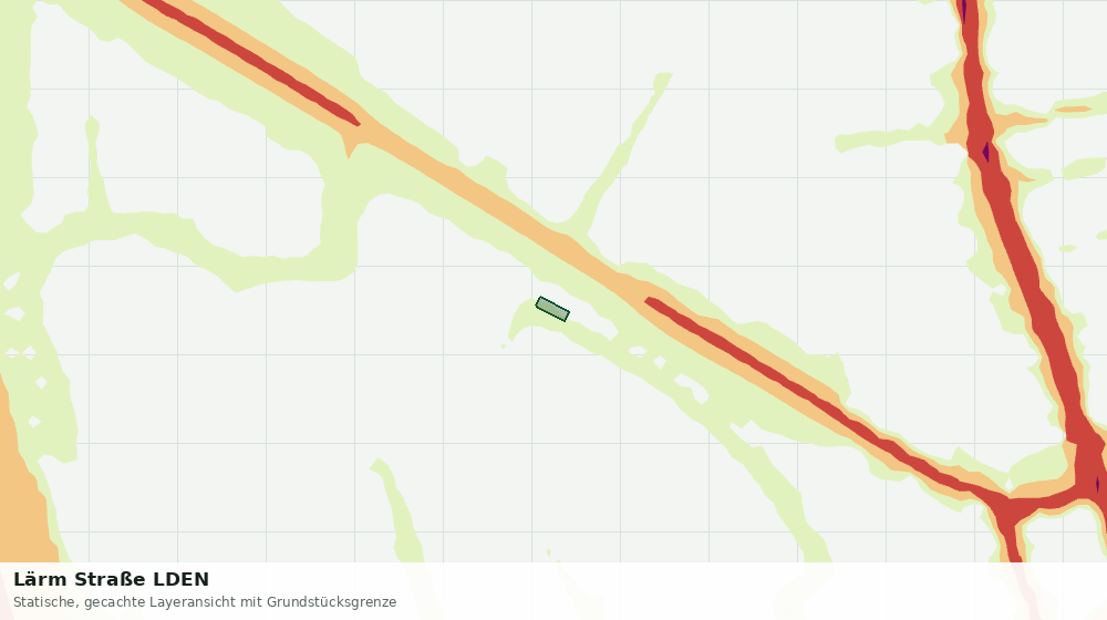 Statische Kartenansicht: Lärm Straße LDEN