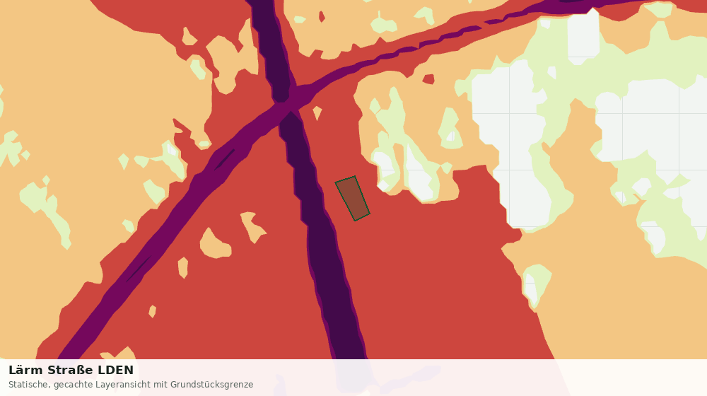 Statische Kartenansicht: Lärm Straße LDEN
