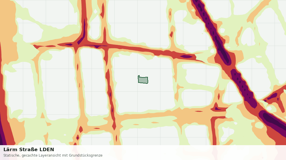 Statische Kartenansicht: Lärm Straße LDEN